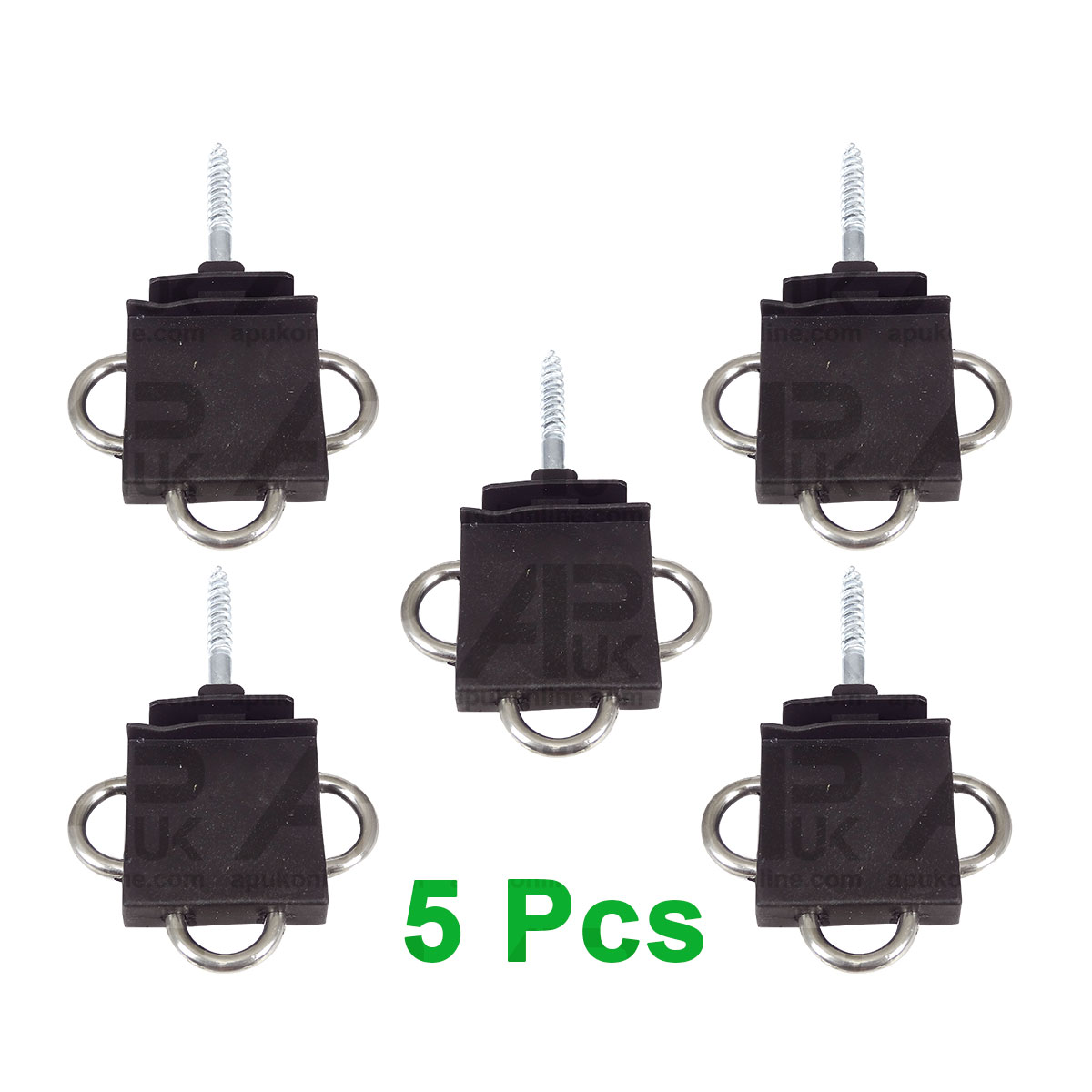 8x Three 3-Way Electric Fence Gate Handle Insulator Connection Connector